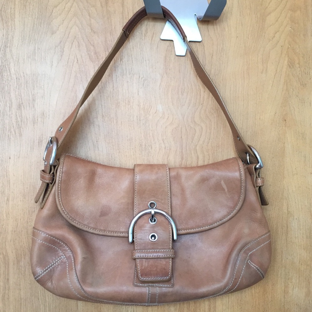 Tan Leather Shoulder Bag